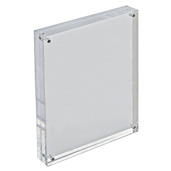 Azar Displays 8.5" x 11" Vertical/Horizontal Acrylic Block Frame 104436